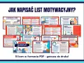 Jak zakonczyc list motywacyjny? Zbiór 15 kart PDF z poradami, jak napisać skuteczny list motywacyjny, od struktury po język i styl.