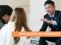 Uśmiechnięty specjalista ds. sprzedaży z pasją omawia ofertę z klientami, prezentując ją na tablecie.