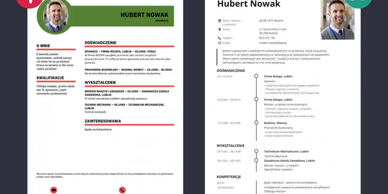 Hubert Nowak, spawacz z wieloletnim doświadczeniem, szuka pracy. Posiada kwalifikacje i umiejętności spawacza.