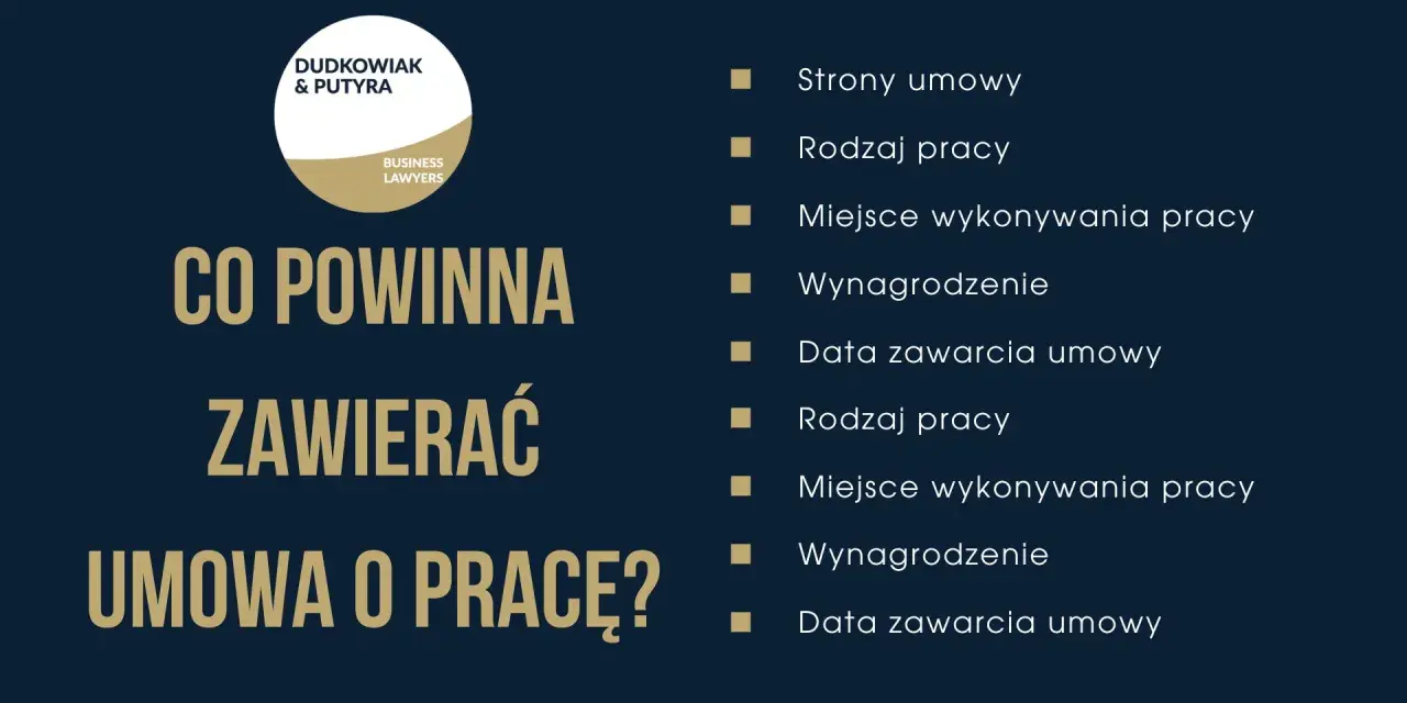 Co powinna zawierać umowa o pracę? Kluczowe elementy to strony, rodzaj pracy, miejsce, wynagrodzenie i data zawarcia.