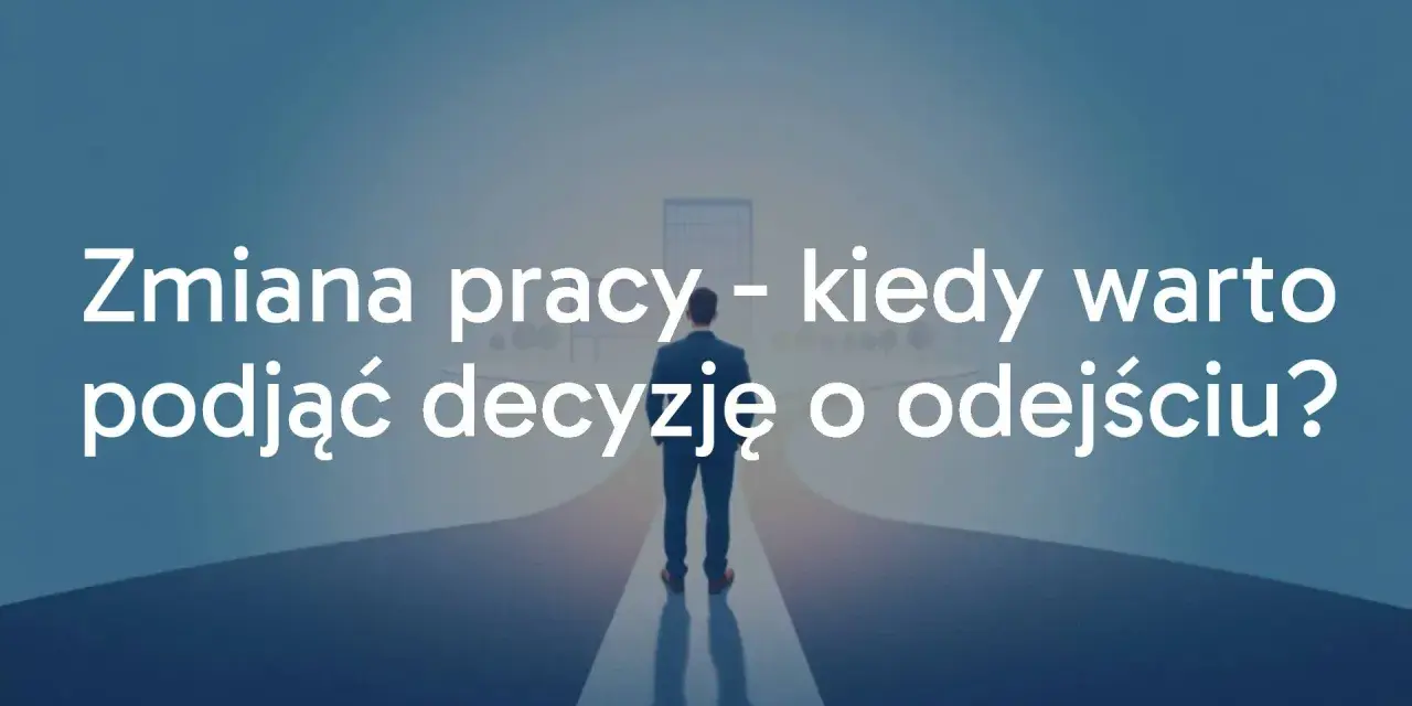 Mężczyzna stoi na rozdrożu, zastanawiając się, czy warto zmienić pracę. Decyzja o odejściu może otworzyć nowe ścieżki kariery.