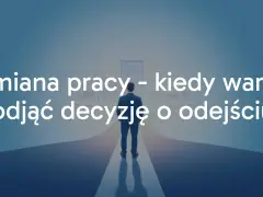 Mężczyzna stoi na rozdrożu, zastanawiając się, czy warto zmienić pracę. Decyzja o odejściu może otworzyć nowe ścieżki kariery.