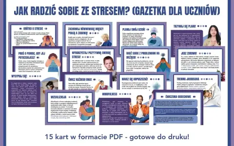 Smutek po zmianie pracy? Gazetka dla uczniów podpowiada, jak radzić sobie ze stresem.