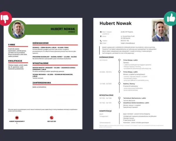 Hubert Nowak, spawacz z wieloletnim doświadczeniem, szuka pracy. Posiada kwalifikacje i umiejętności spawacza.