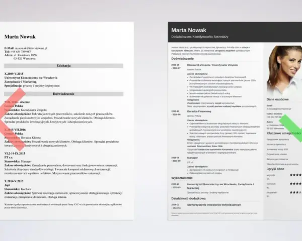 CV Marty Nowak, gdzie kluczowe umiejętności i doświadczenie potwierdzają, czy cv się podpisuje.