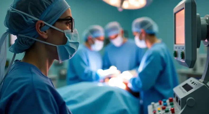 Zespół chirurgiczny podczas operacji. Zastanawiasz się, ile zarabia anestezjolog?