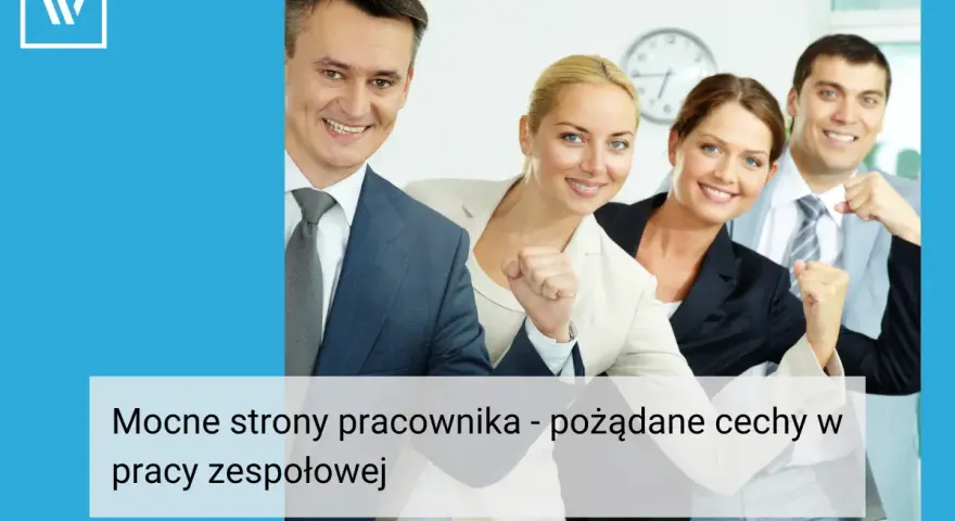 Uśmiechnięci pracownicy świętują sukces. Ich mocne strony to klucz do efektywnej pracy zespołowej.