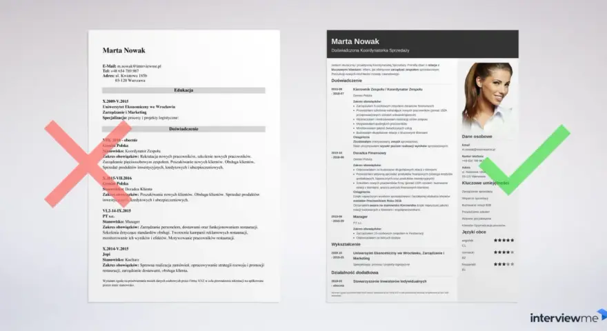 CV Marty Nowak, gdzie kluczowe umiejętności i doświadczenie potwierdzają, czy cv się podpisuje.