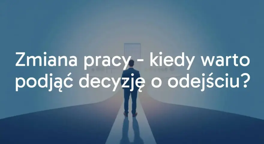 Mężczyzna stoi na rozdrożu, zastanawiając się, czy warto zmienić pracę. Decyzja o odejściu może otworzyć nowe ścieżki kariery.