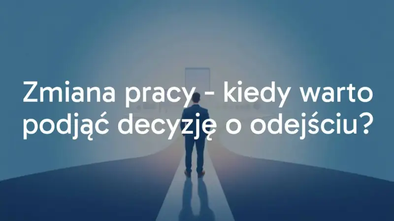 Mężczyzna stoi na rozdrożu, zastanawiając się, czy warto zmienić pracę. Decyzja o odejściu może otworzyć nowe ścieżki kariery.